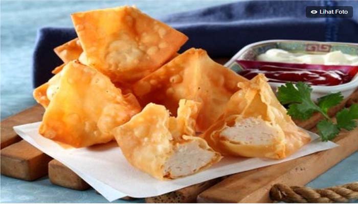 Resep Pangsit Goreng Isi Kepiting, Ide Camilan Akhir Pekan